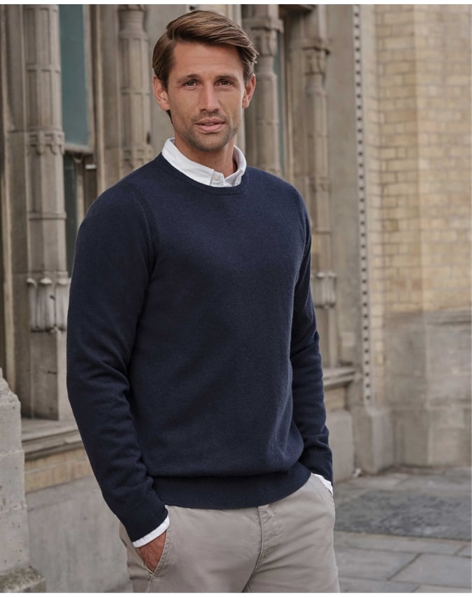 Mens Cashmere Crew Sweater