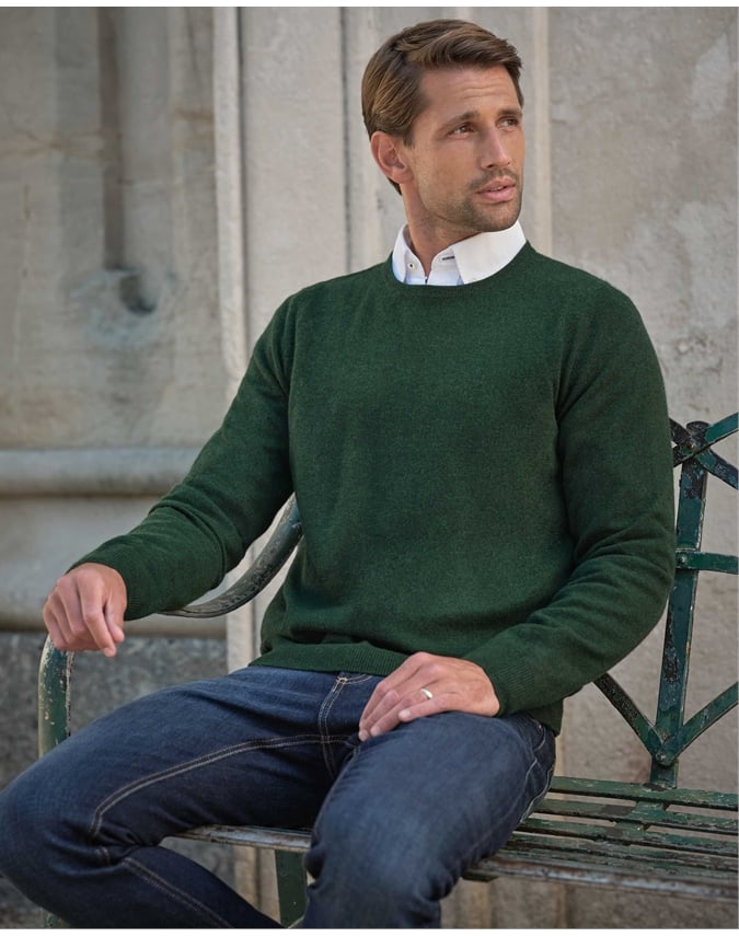 Mens Cashmere Crew Sweater