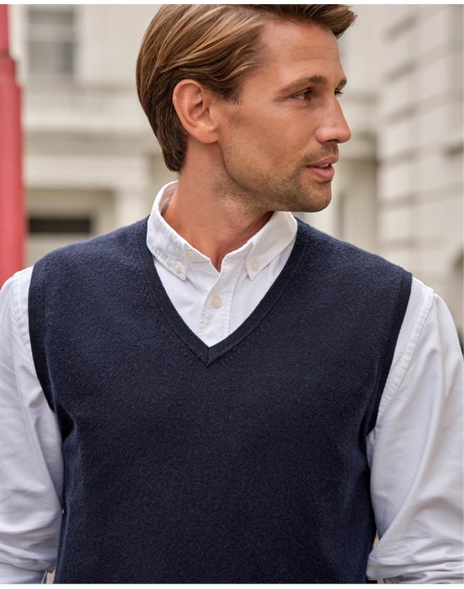 Mens Cashmere Vest