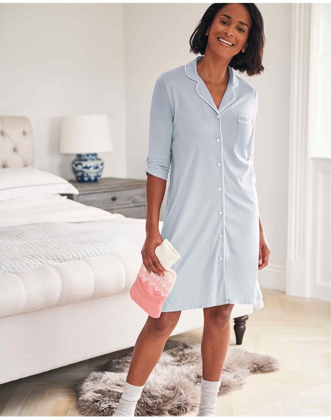 Piped Supersoft Nightshirt
