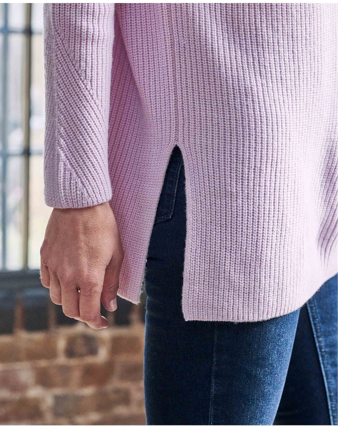 Wool Cashmere Turtle Neck Tunic