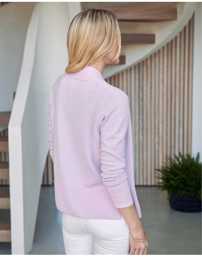 Wool Cashmere Open Cardigan