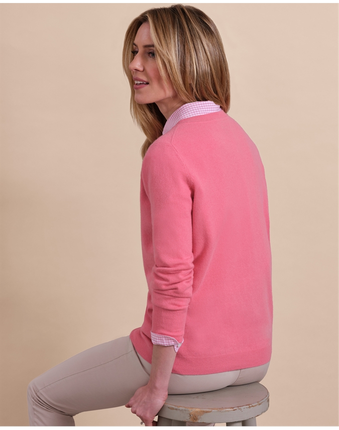 Womens Cashmere Boyfriend Sweater