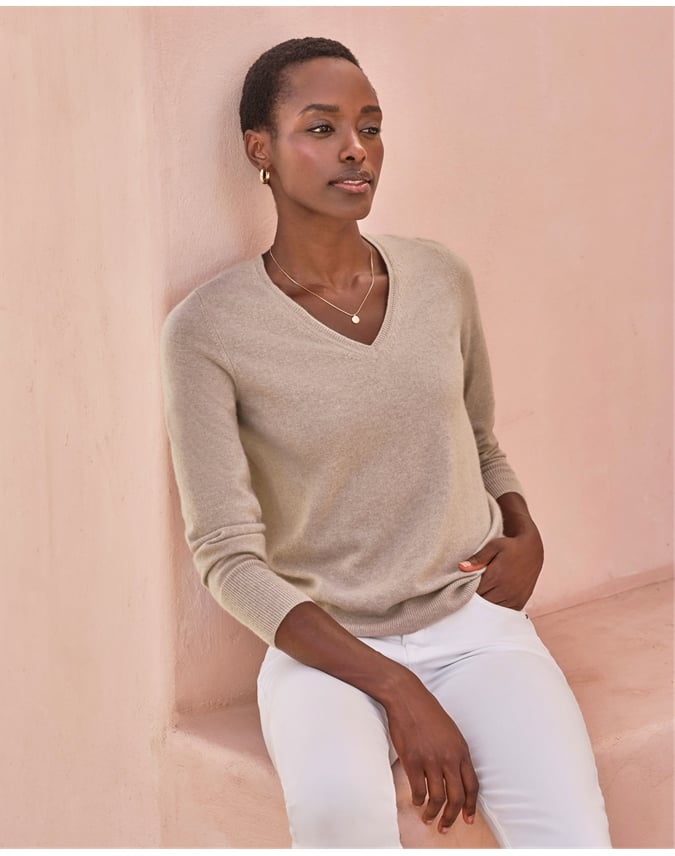 Cashmere V Neck Sweater