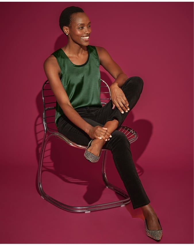 Silk Front Jersey Vest