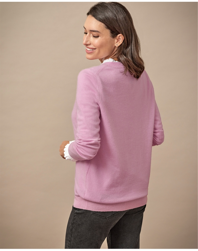 Womens Cashmere Boyfriend Sweater