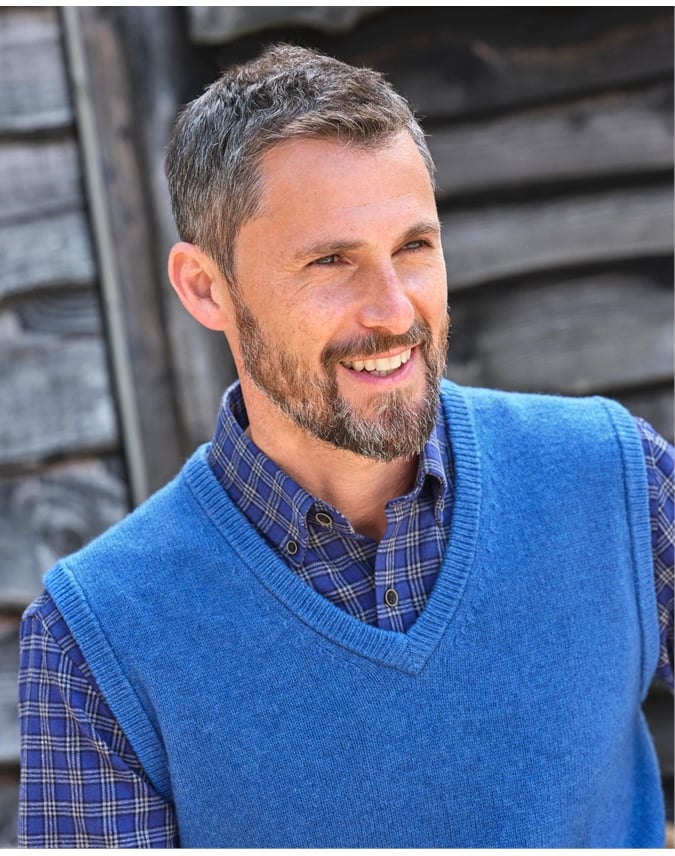 Mens Classic Lambswool Vest