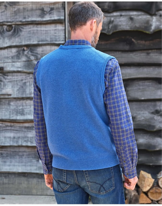 Mens Classic Lambswool Vest