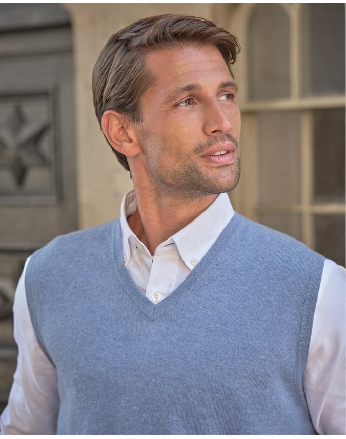 Mens Cashmere Vest