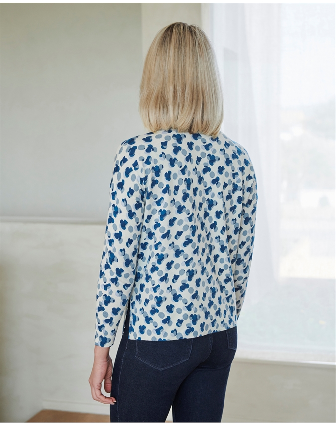 Linen Printed Sweatshirt