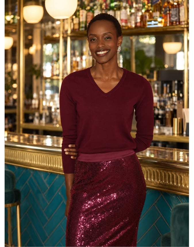 Cashmere V Neck Sweater