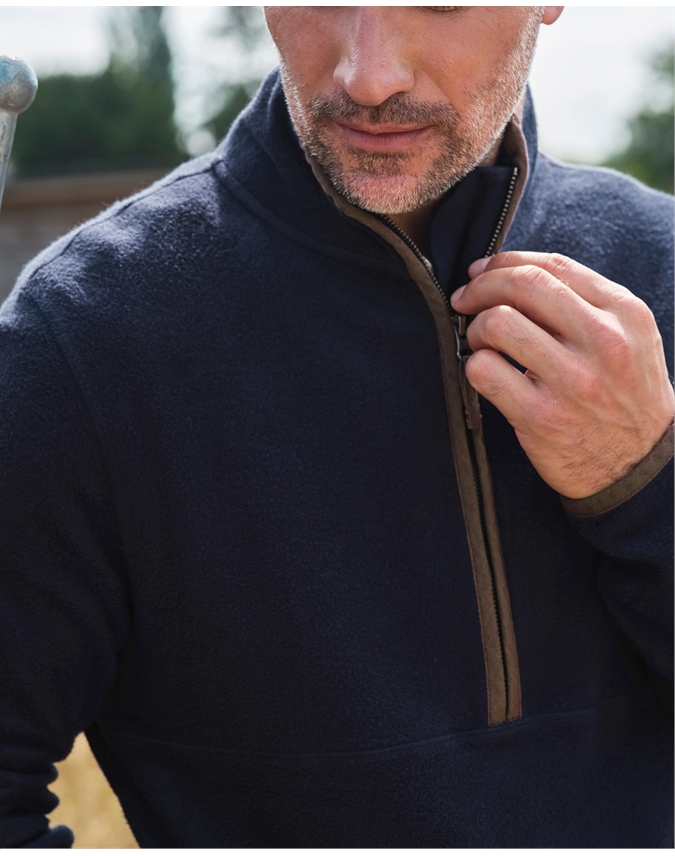 Organic Cotton Half Zip Fleece