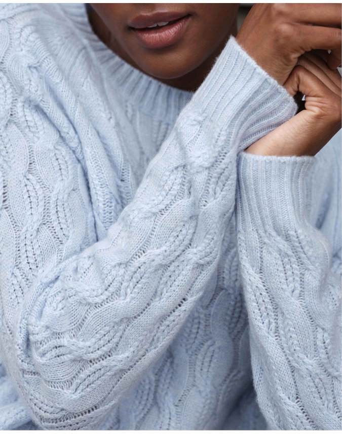 Lofty Cable Cashmere Sweater