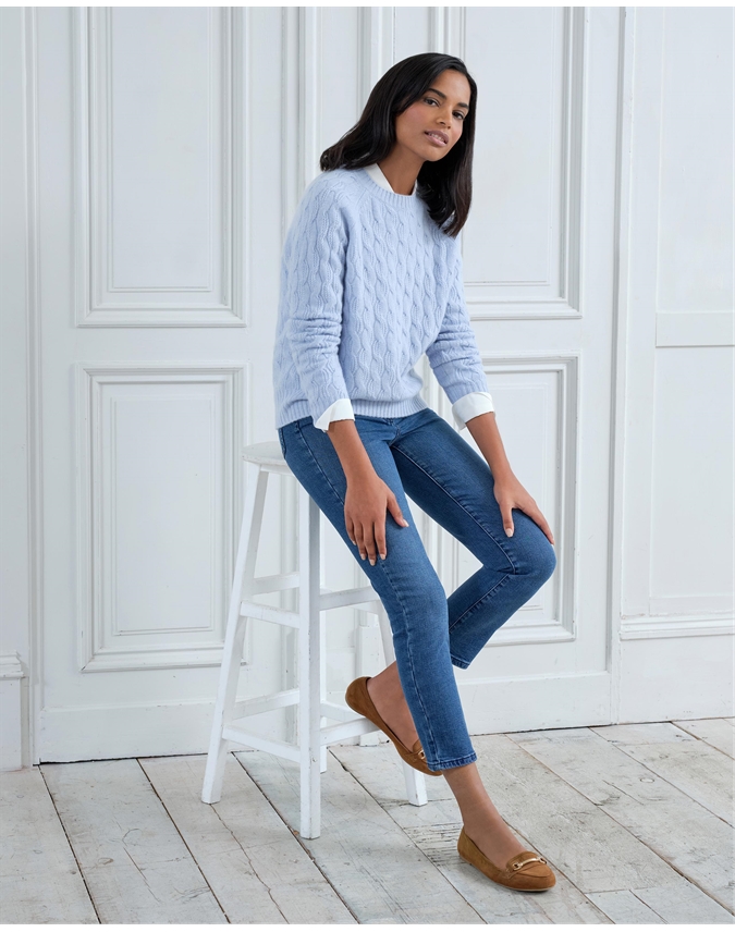 Cashmere Cable Lofty Sweater