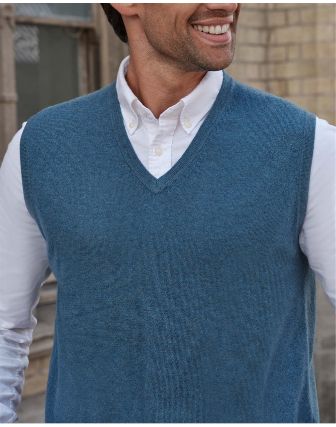 Mens Cashmere Slipover