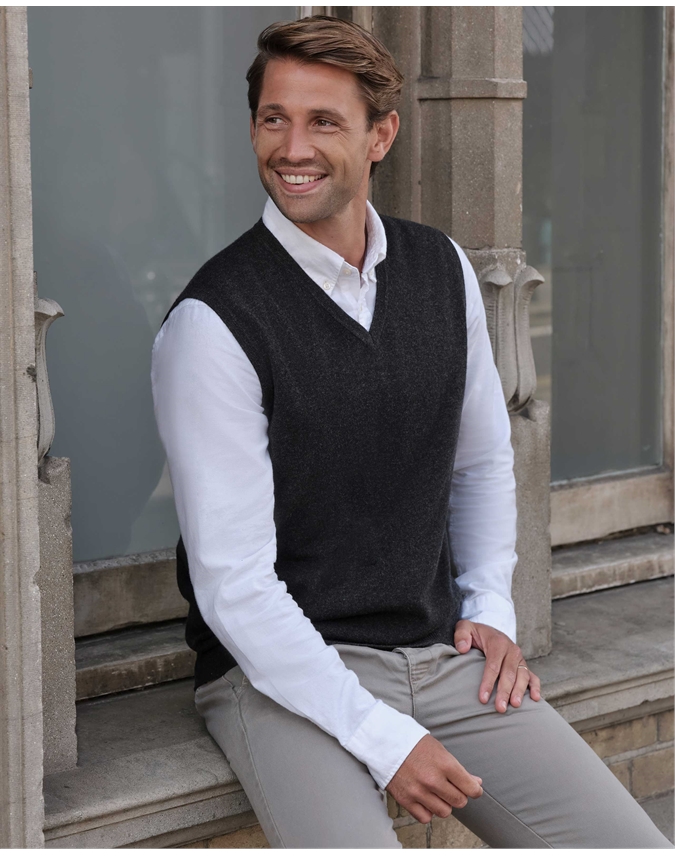 Mens Cashmere Vest