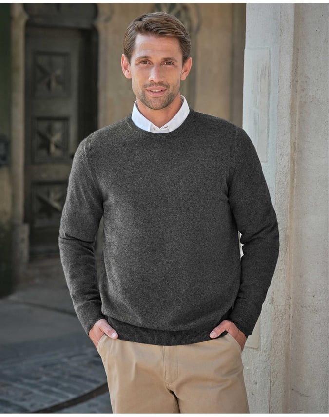 Mens Cashmere Crew Sweater