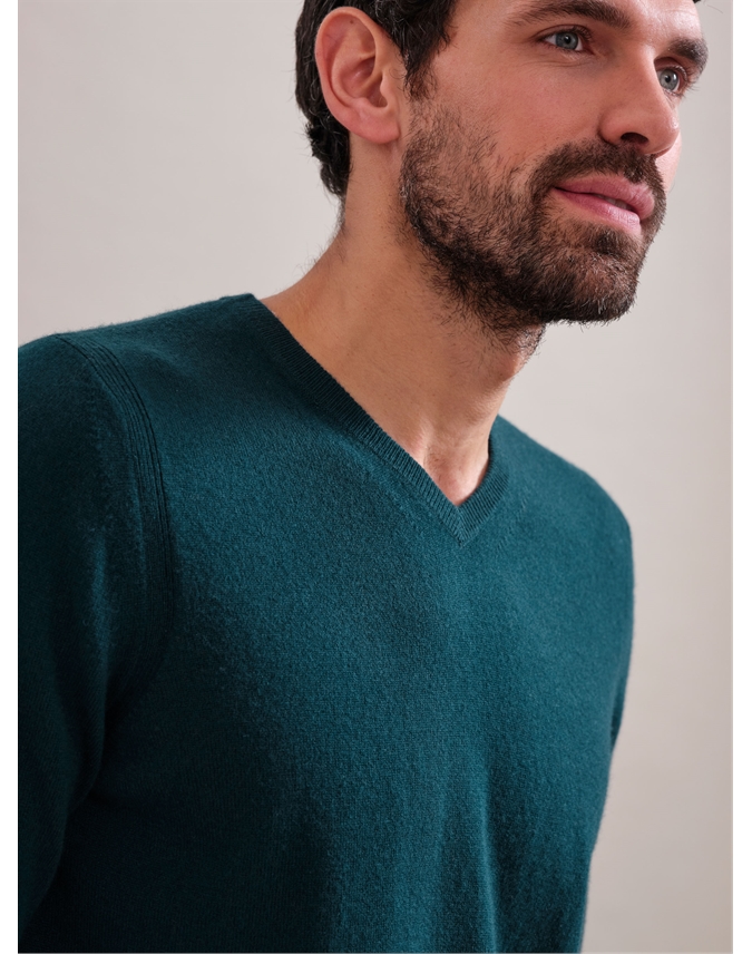 Mens Cashmere V Sweater