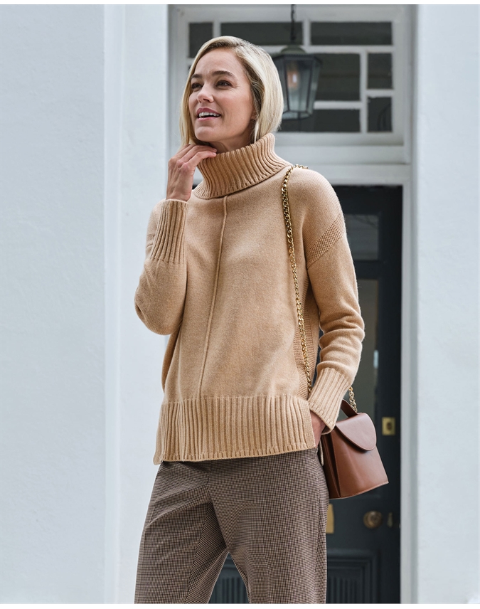 Reiss Ember Tailored Trousers Camel at John Lewis  Partners