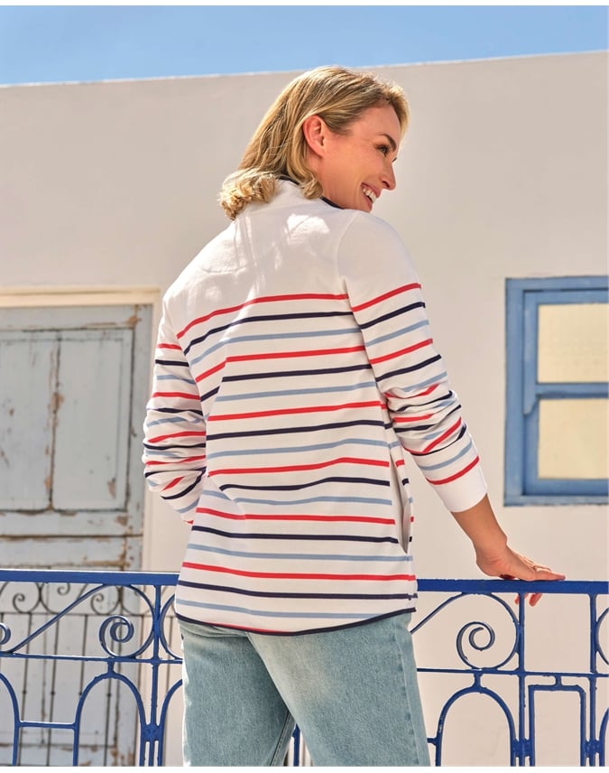 Organic Cotton Half Zip Sweatshirt