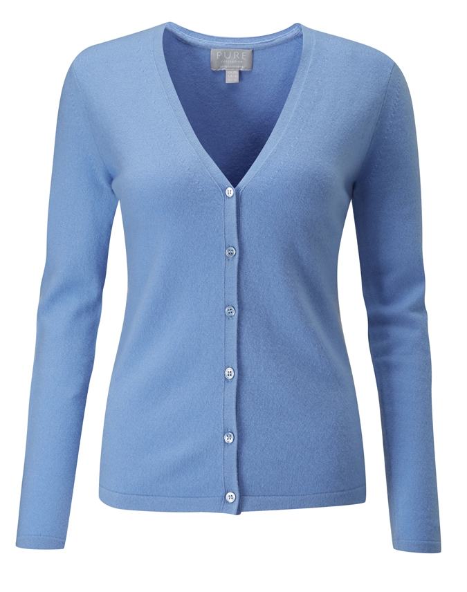 Cashmere V Neck Cardigan