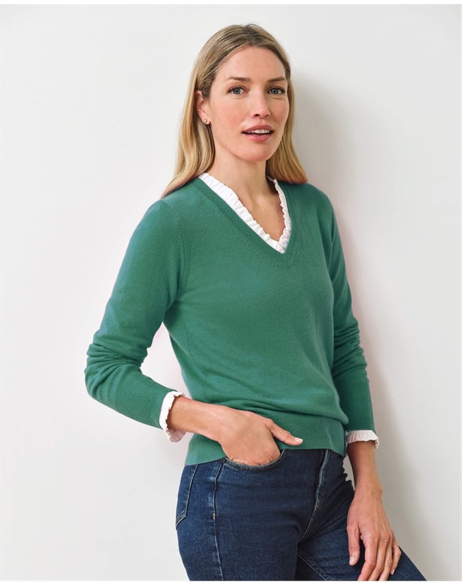 Cashmere V Neck Sweater