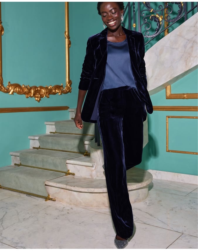 Silk Velvet Trousers