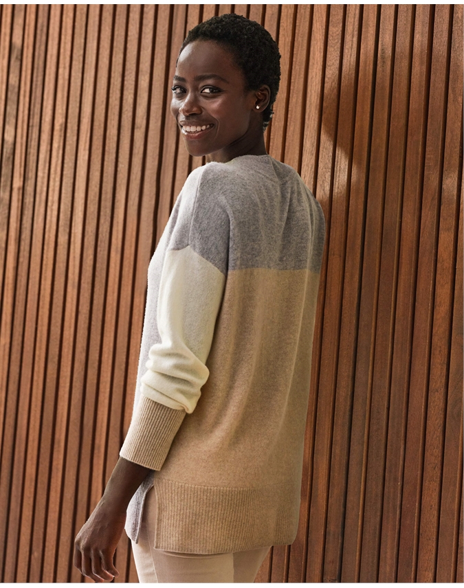 Cashmere Colour Block Jumper