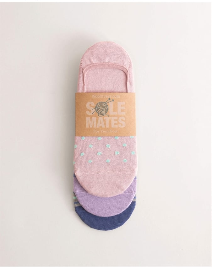 Womens Bamboo Footsie 3 Pack