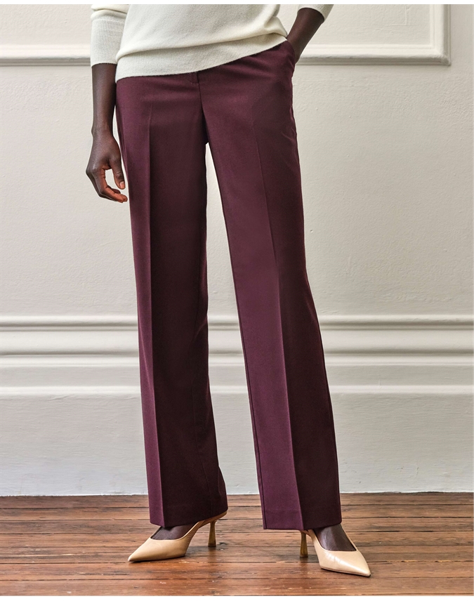 High Waist Wide Leg Trousers