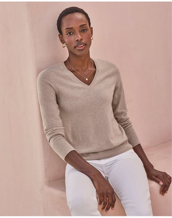 Cashmere V Neck Sweater