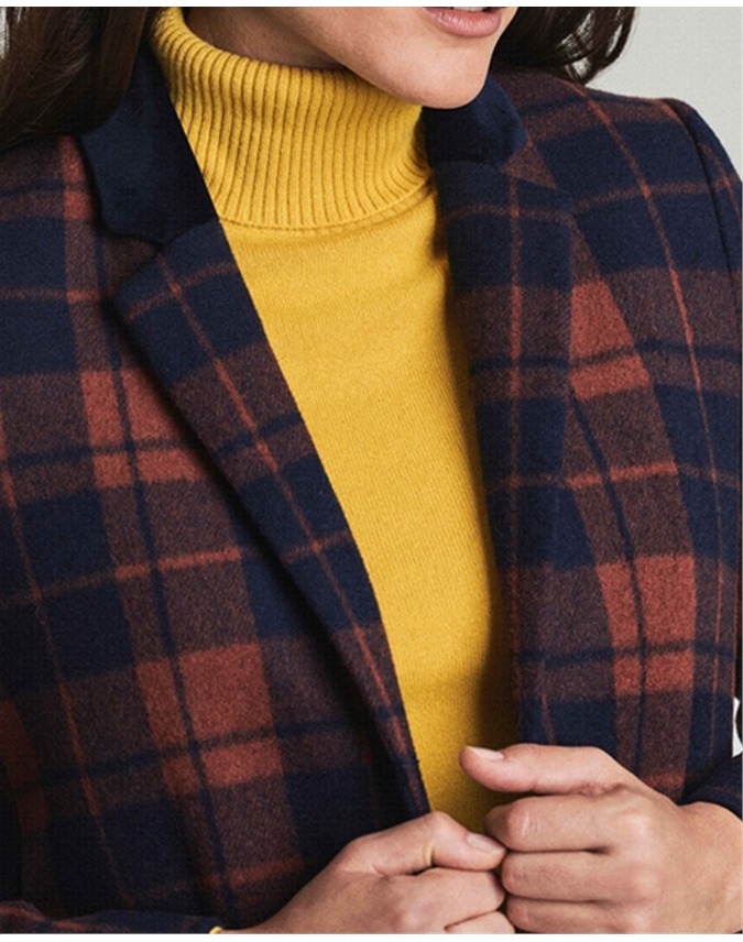 Single Breasted Zip Detail Coat