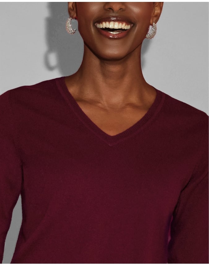 Cashmere V Neck Sweater