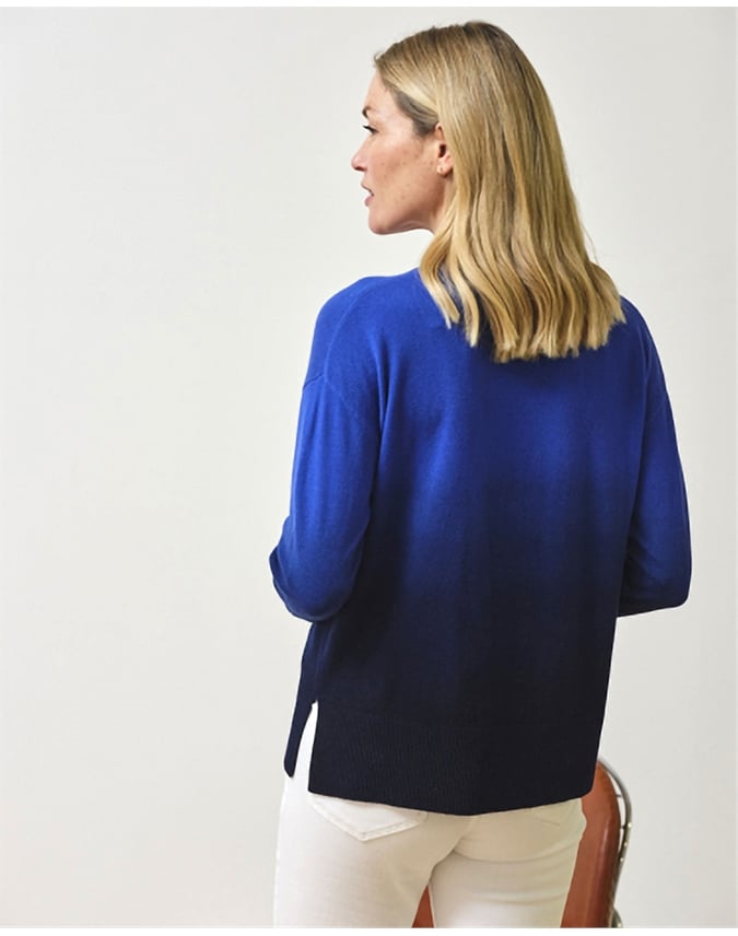 Ombre Wool Cash Sweater