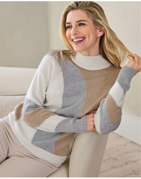 Cashmere Intarsia Sweater
