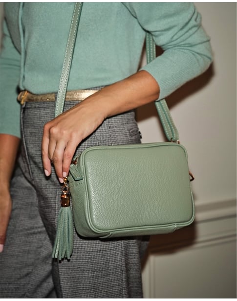 Soft Leather Bag With Tassel