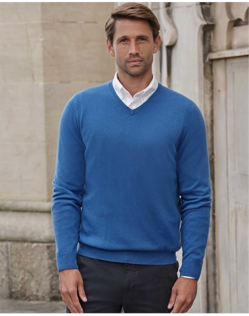 Mens Cashmere V Sweater