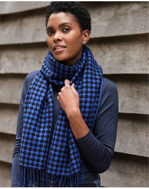 Navy Star | Cashmere Star Scarf | Pure 