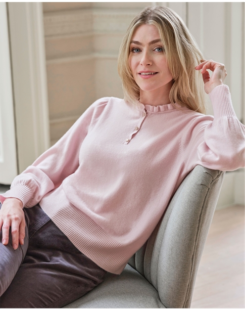 Cashmere Frill Jumper