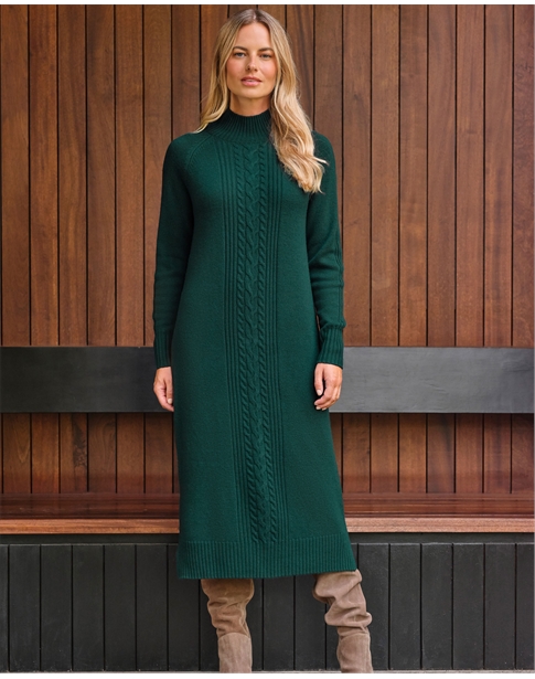 Wool Cash Knitted Dress