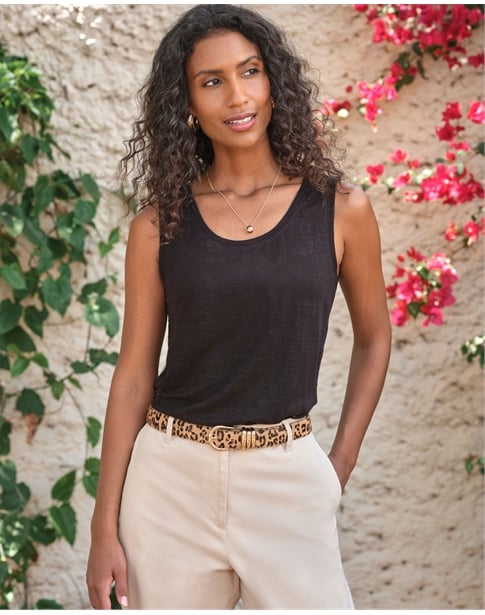 Luxury Linen Jersey Vest