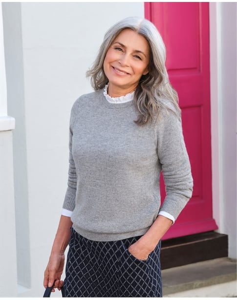 Womens Lambswool Crew