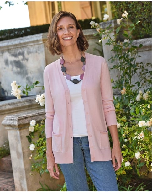 Long V Neck Cardigan