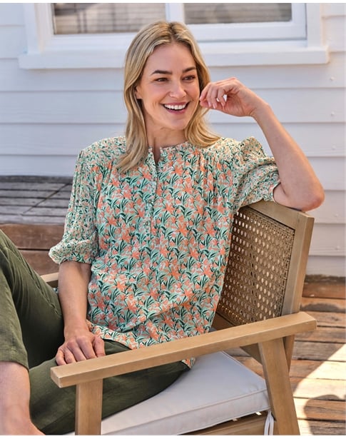 Frill Collar Popover Top