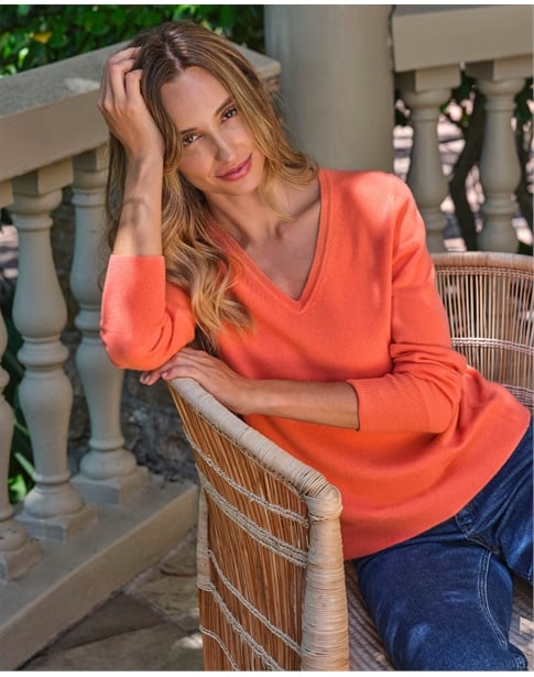 Cashmere V Neck Sweater