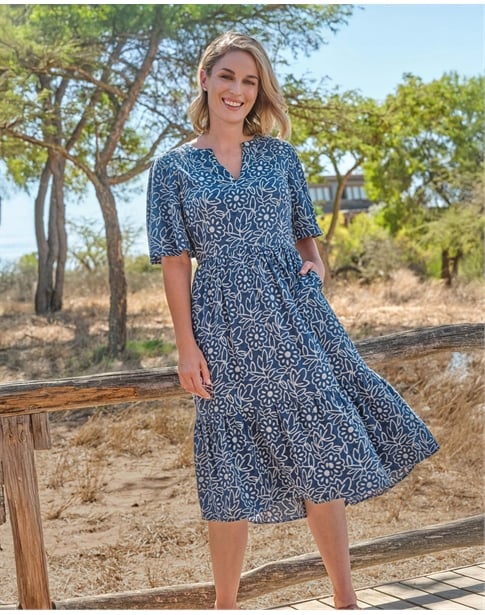 Batik Dobby Dress