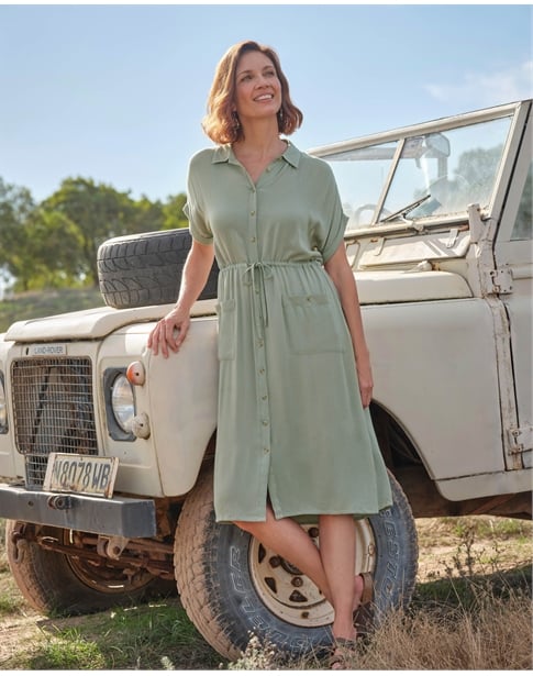 Viscose Utility Pocket Dress