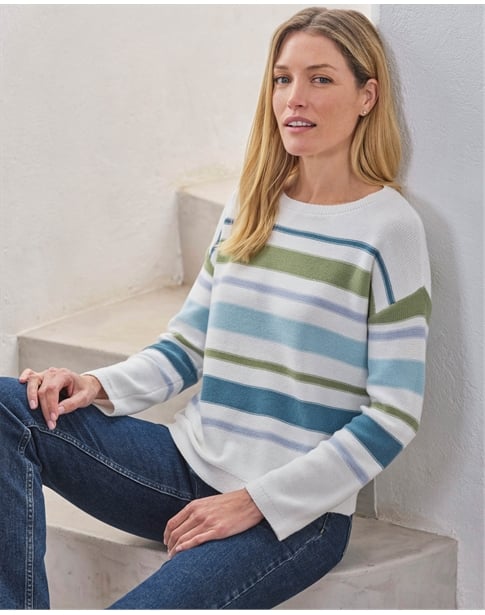 Cotton Stripe Sweater