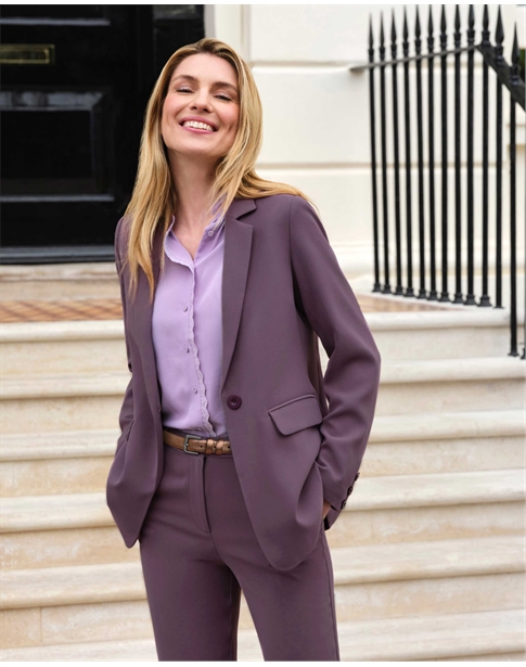 BoohooMAN Skinny Satin Suit Trouser in Purple for Men | Lyst