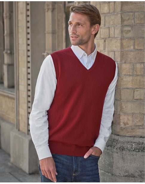 Mens Cashmere Slipover